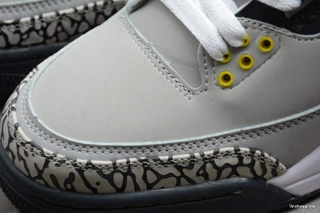 Cool CT8532-012 Retro 3 Jordan (2021) Grey AIR 0106